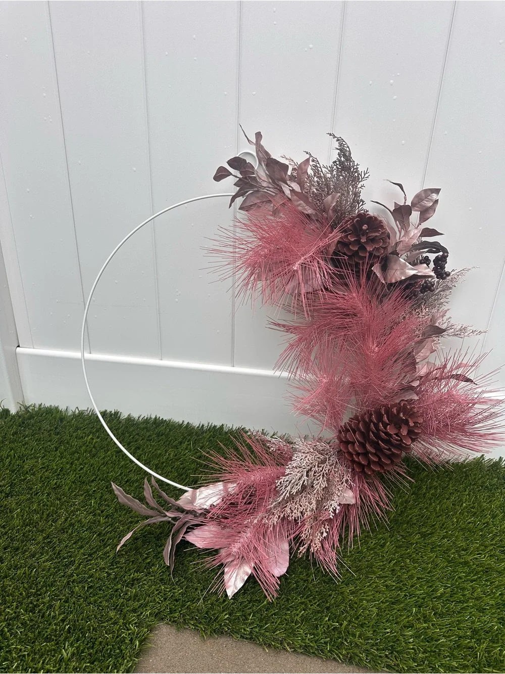 Crate&Barrel Blush Hoop Wreath
